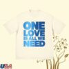 Blue Merch Store One Love Lyric Off-White Tee 7 Blue Merch Store One Love Lyric Off-White Tee