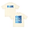 Blue Merch Store One Love Lyric Off-White Tee 2 Blue Merch Store One Love Lyric Off-White Tee