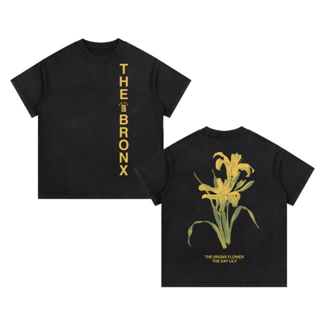 Bronx Native Shop Merch The Bronx Flower Vintage Wash Cotton T-Shirt 5 Bronx Native Shop Merch The Bronx Flower Vintage Wash Cotton T-Shirt