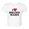 Bruno Mars Merch Store I Heart Bruno Mars Baby Tee White
