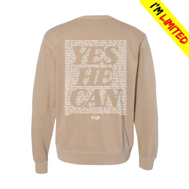 Cain Store Shop Merch Yes He Can Beige Crew 4 Cain Store Shop Merch Yes He Can Beige Crew
