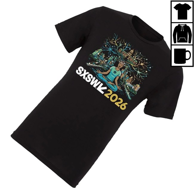 Capital Factory Store Merch Cf Sxsw '26 Shirt Black