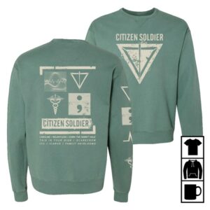 Citizen Soldier Store Merch Green Icons Sweatshirt