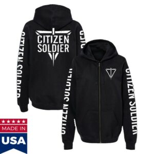 Citizen Soldier Store Merch Logo Zip Hoodie