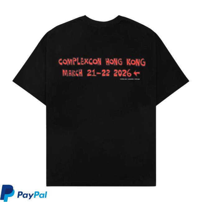 Complex Store Merch Kasing Lung Complexcon Angel T-Shirt Black 4 Complex Store Merch Kasing Lung Complexcon Angel T-Shirt Black