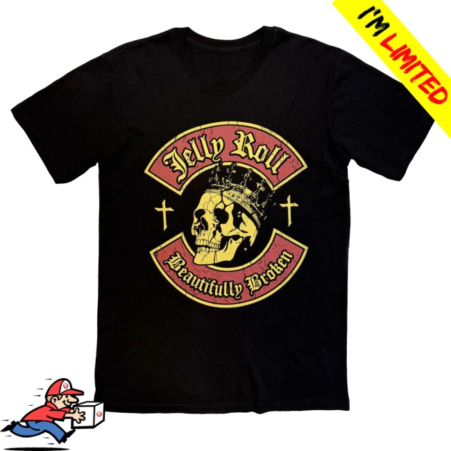 Cool Merch Store Jelly Roll Beautifully Broken T-Shirt