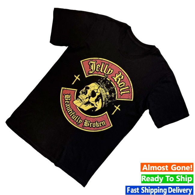 Cool Merch Store Jelly Roll Beautifully Broken T-Shirt