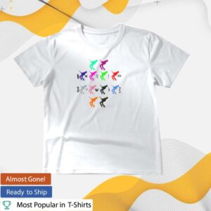 David Bowie Merch Store Never Let Me Down Crossed Colors T-Shirt