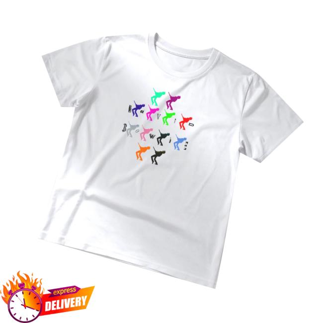 David Bowie Merch Store Never Let Me Down Crossed Colors T-Shirt 3 David Bowie Merch Store Never Let Me Down Crossed Colors T-Shirt