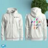 David Bowie Merch Store Never Let Me Down Crossed Colors Zip Hoodie