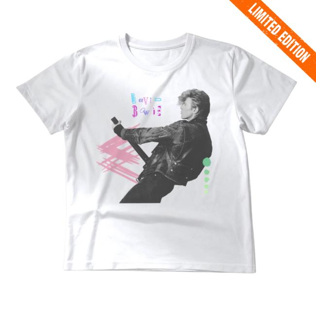 David Bowie Merch Store Never Let Me Down Pastels T-Shirt 2 David Bowie Merch Store Never Let Me Down Pastels T-Shirt