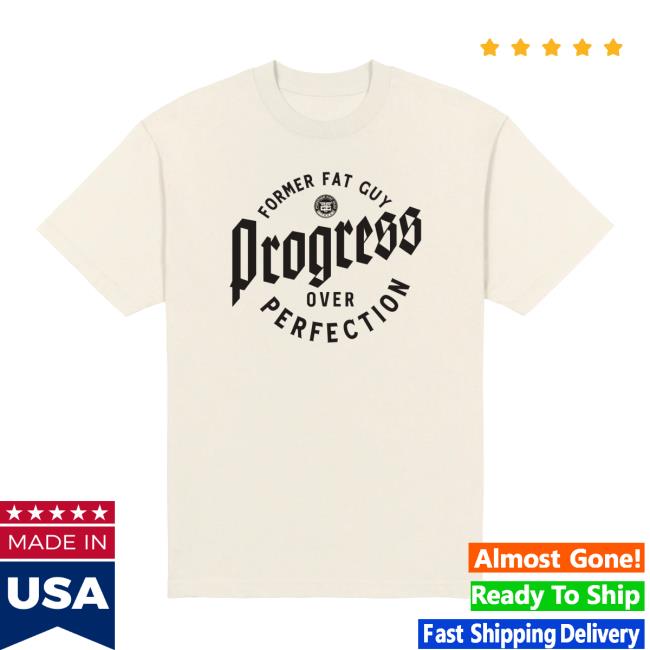 Former Fat Guy Fitness Merch Store Progress Over Perfection Heavyweight Tee 2 Former Fat Guy Fitness Merch Store Progress Over Perfection Heavyweight Tee