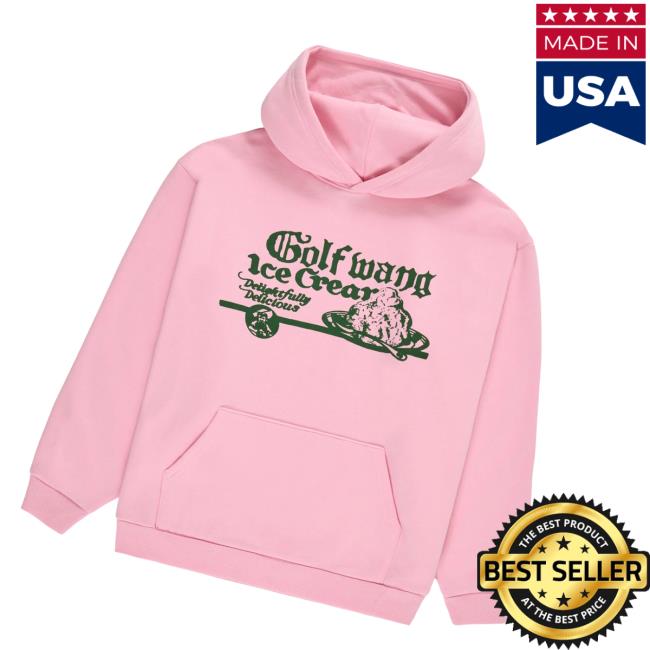 Golf Wang Merch Store Ice Cream Hoodie Light Pink 3 Golf Wang Merch Store Ice Cream Hoodie Light Pink
