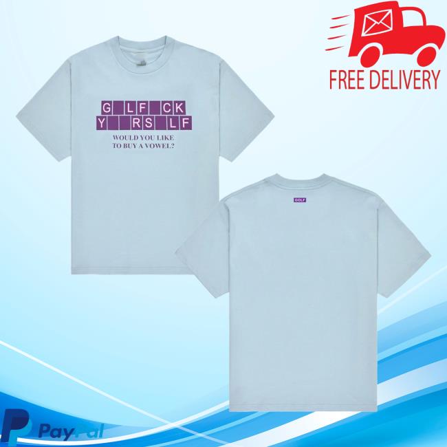 Golf Wang Merch Store Vowel Tee Light Blue 5 Golf Wang Merch Store Vowel Tee Light Blue