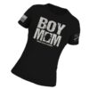 Grunt Style Merch Store Women's Boy Mom Slim Fit T-Shirt Black