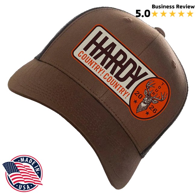 Hardy Store Merch Country! Country! Brown Patch Hat