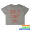 Hardy Store Merch God Bless Country Boys Ladies Long Crop Tee