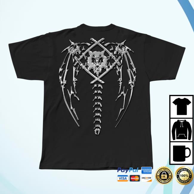Hollowsquad La Merch Store Winged Chrome Black Tee 4 Hollowsquad La Merch Store Winged Chrome Black Tee