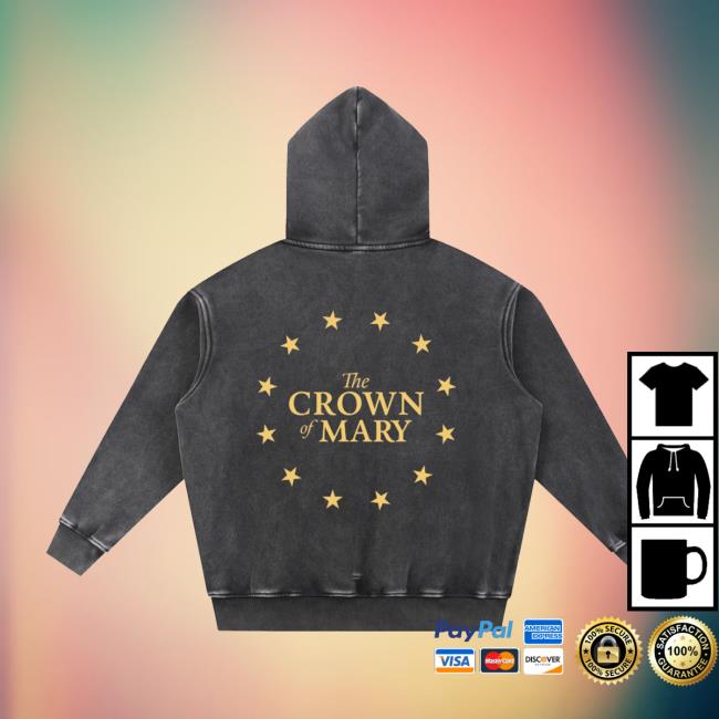 Kyle Gray Merch Store Crown Of Mary Snow Wash Fleece Oversize Hoodie