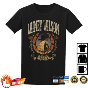 Lainey Wilson Store Merch Whirlwind World Tour Horseshoe T-Shirt