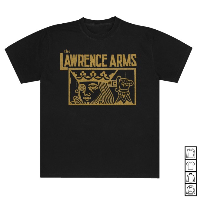 Lawrence Arms Merch Store Metallic Gold Suicide King Tee 2 Lawrence Arms Merch Store Metallic Gold Suicide King Tee
