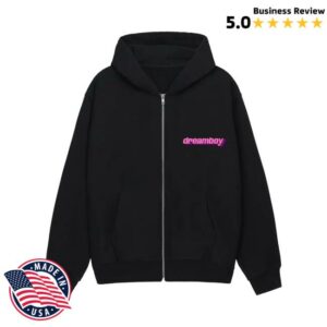 Lil Nas X Store Merch Dreamboy Black Zip-Up Hoodie