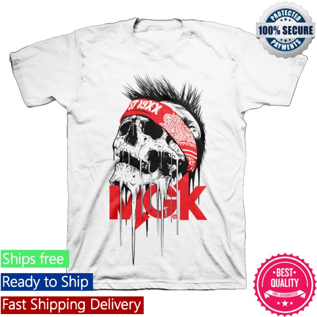 Machine Gun Kelly Store Merch Skull Bandana T-Shirt 2 Machine Gun Kelly Store Merch Skull Bandana T-Shirt