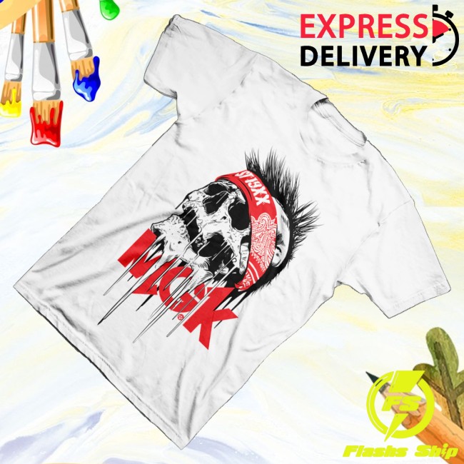Machine Gun Kelly Store Merch Skull Bandana T-Shirt 3 Machine Gun Kelly Store Merch Skull Bandana T-Shirt