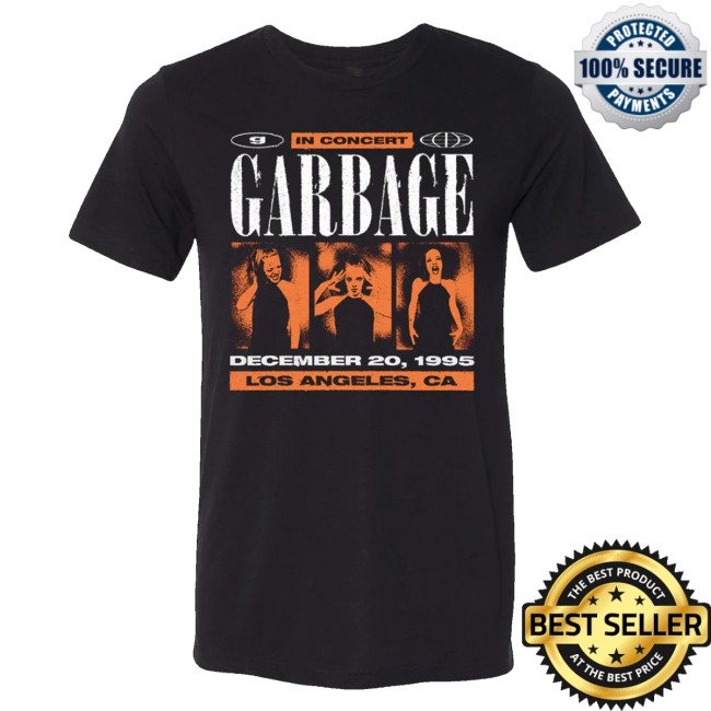 Manhead Merch Classic Garbage In Concert Black T-Shirt