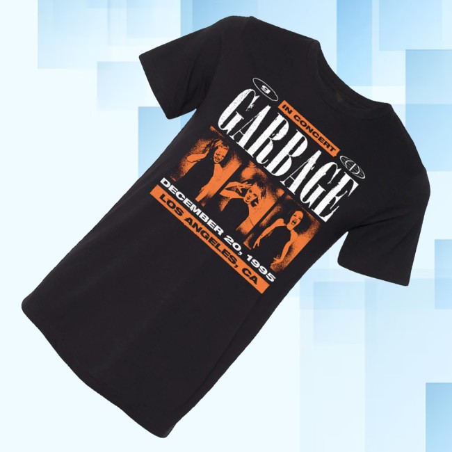 Manhead Merch Classic Garbage In Concert Black T-Shirt