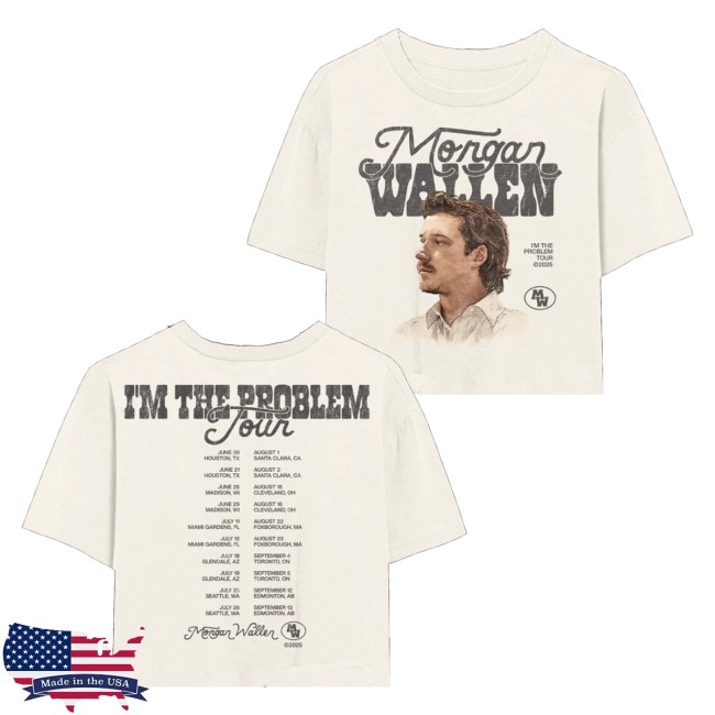 Morgan Wallen Merch Store I'm The Problem Tour Cropped T-Shirt 5 Morgan Wallen Merch Store I'm The Problem Tour Cropped T-Shirt