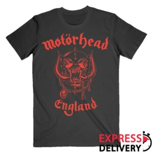 Motorhead Store Merch Red England Tee