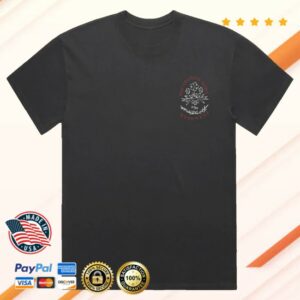 Mumford And Sons Merch Store Black Uk & Eu Tour 2025 Stamp Print T-Shirt