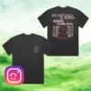 Mumford And Sons Merch Store Black Uk & Eu Tour 2025 Stamp Print T-Shirt
