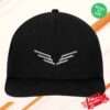 Mumford And Sons Merch Store Grey Black Embroidered Wings Cap