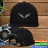 Mumford And Sons Merch Store Grey Black Embroidered Wings Cap