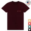 Mumford And Sons Merch Store Maroon Stamp Print T-Shirt