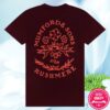 Mumford And Sons Merch Store Maroon Stamp Print T-Shirt