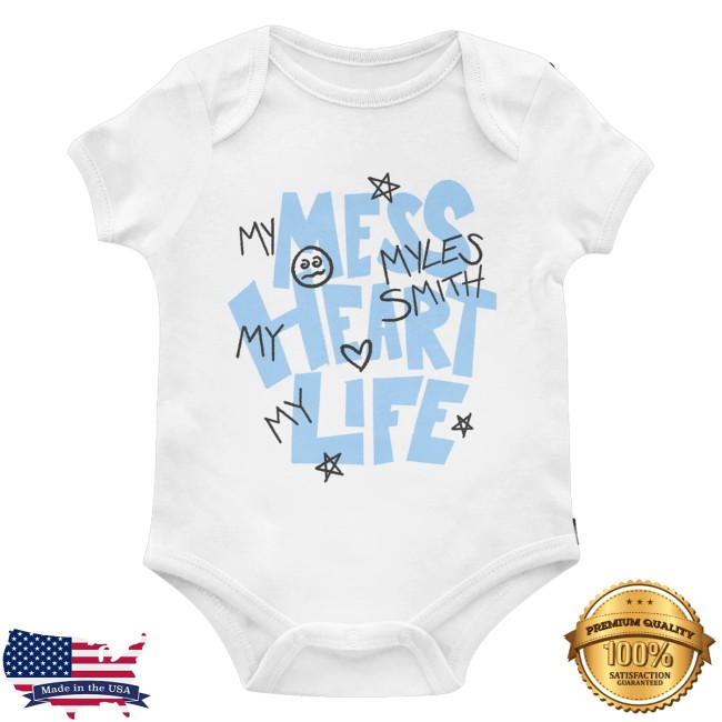 Myles Smith Merch Store My Mess My Heart My Life Babygrow 2 Myles Smith Merch Store My Mess My Heart My Life Babygrow