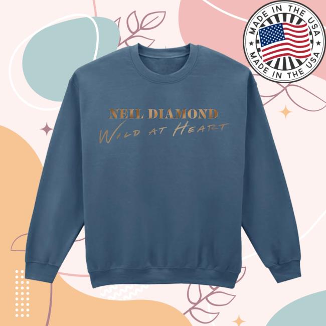 Neil Diamond Store Merch Wild At Heart Indigo Blue Crewneck 2 Neil Diamond Store Merch Wild At Heart Indigo Blue Crewneck