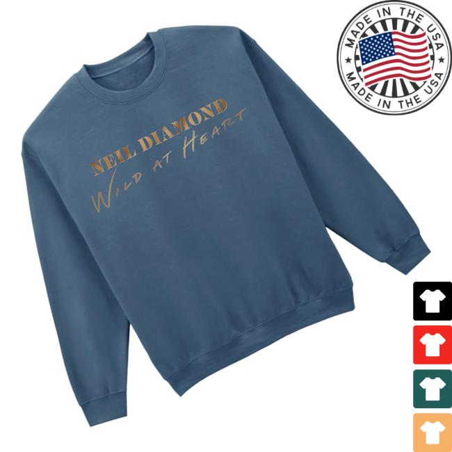 Neil Diamond Store Merch Wild At Heart Indigo Blue Crewneck 3 Neil Diamond Store Merch Wild At Heart Indigo Blue Crewneck