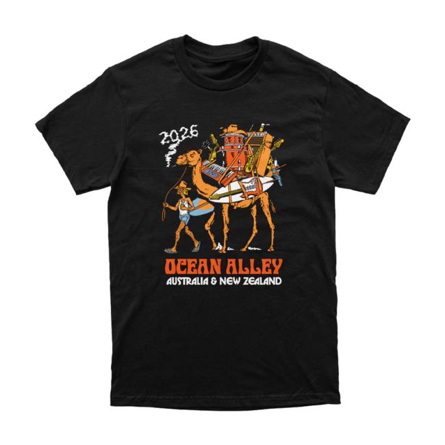Ocean Alley Merch Store Ocean Alley 2026 Aus Nz Tour Black Tee