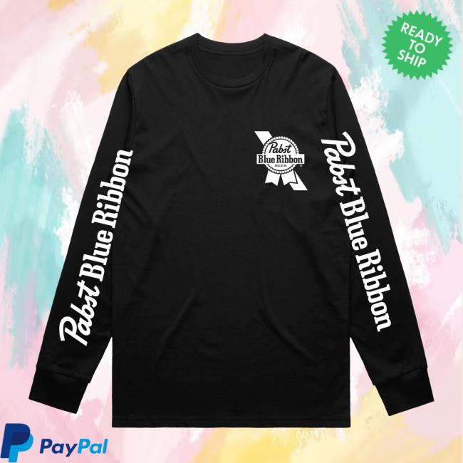 Pabst Blue Ribbon Merch Store Staple Long Sleeve Tee 2 Pabst Blue Ribbon Merch Store Staple Long Sleeve Tee