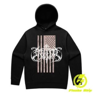 President Band Merch Store President Metal Flag Pocket Print Hoodie