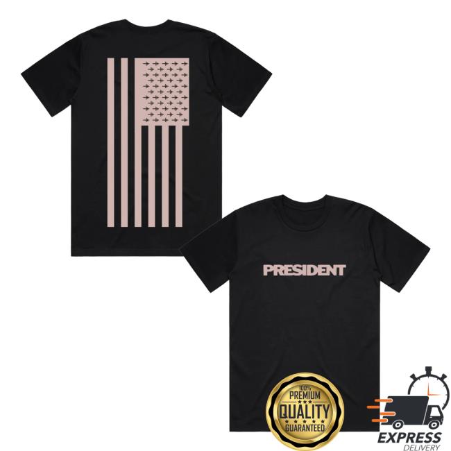 President Band Merch Store President Pink Flag Tee
