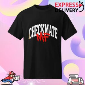 Ricco Ross Merch Store Ricco Ross Checkmate Mf T-Shirt White Red