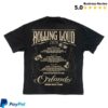 Rolling Loud Merch Store Donk Washed Black Bling 26 Lineup Tee