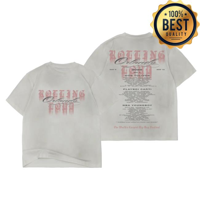 Rolling Loud Merch Store Reflection Cream 26 Lineup Tee 5 Rolling Loud Merch Store Reflection Cream 26 Lineup Tee