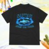 Santandave Merch Store Santan Alcatraz Tee Black Blue Flame
