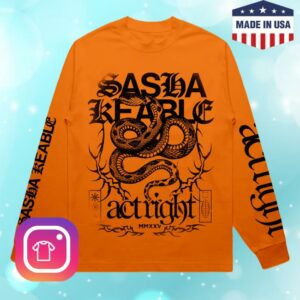 Sasha Keable Merch Store Long Sleeve Snake Tour Tee